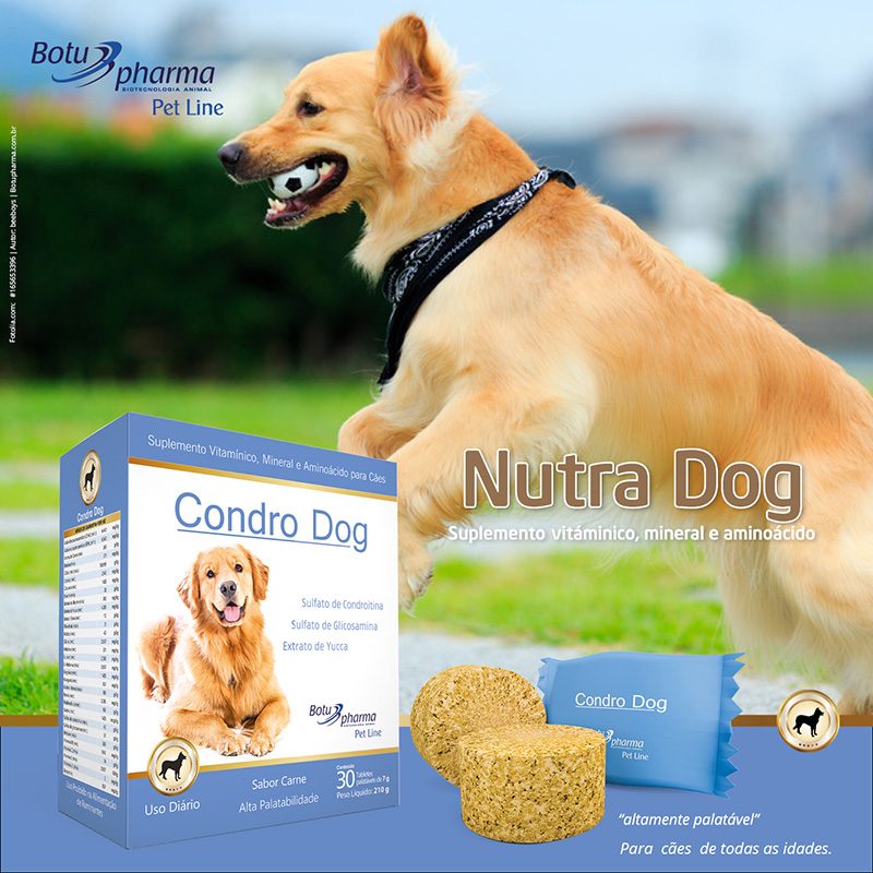 Suplemento para Cães Condro Dog Botupharma 30 Tabletes 3