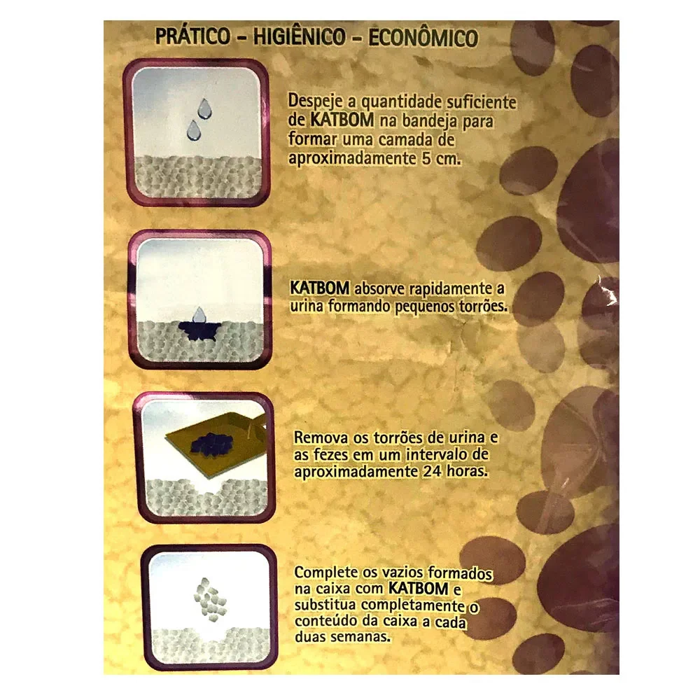 KATBOM Natural - Granulado Sanitário Biodegradável Para Gatos - 3kg 2