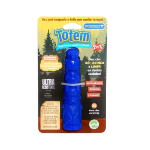 Brinquedo Pet Games Mordedor Nylon Totem - Azul
