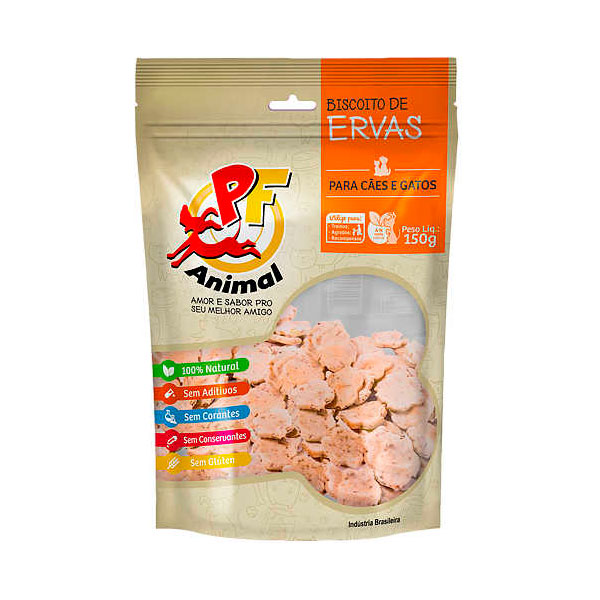 Petisco natural PF Animal Biscoito de Ervas - 150 g 1