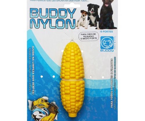 Brinquedo para cães Buddy Toys Milho Nylon Amarelo