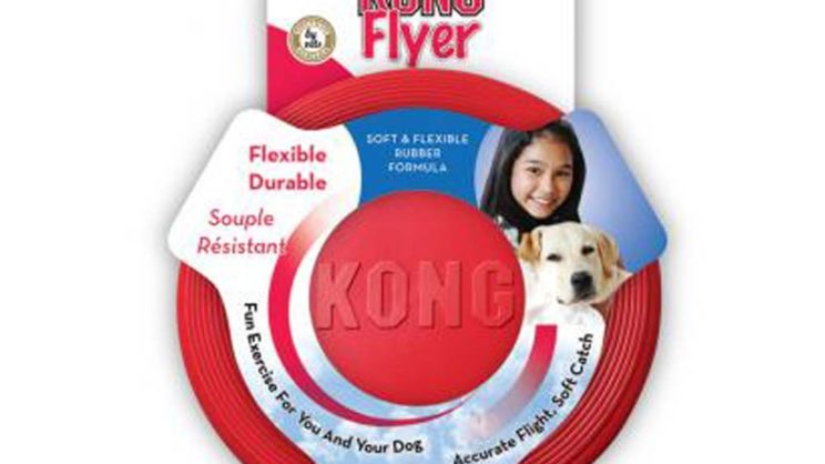 Brinquedo Interativo para Cães KONG Flyer Disco Frisbee Vermelho 2