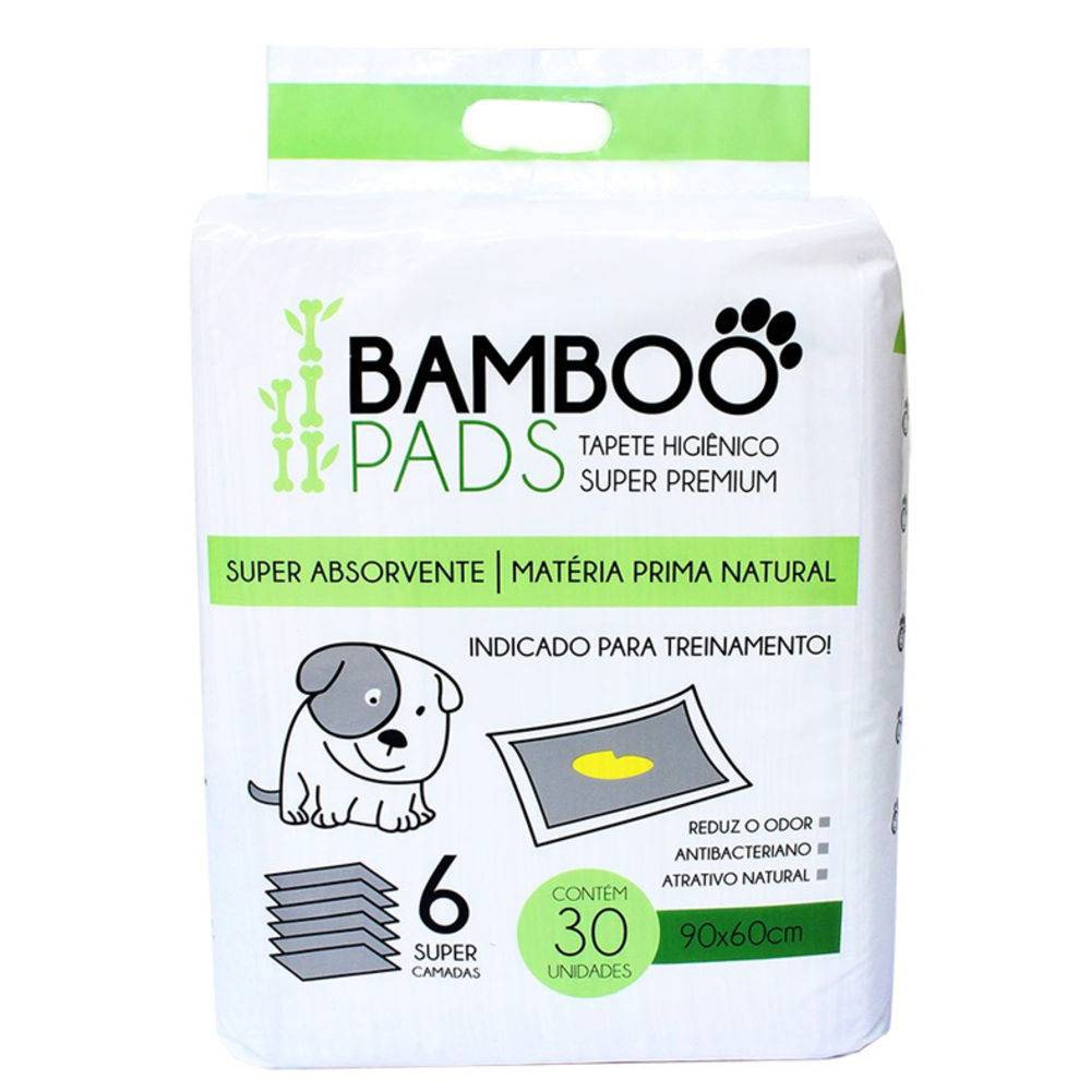 Tapete Higiênico Super Premium Bamboo Pads 30un 3