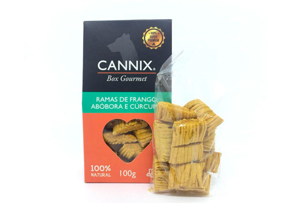 Petisco Cannix Box Gourmet Mini Ramas Frango, Abóbora e Cúrcuma 100g - Pets du Monde 3