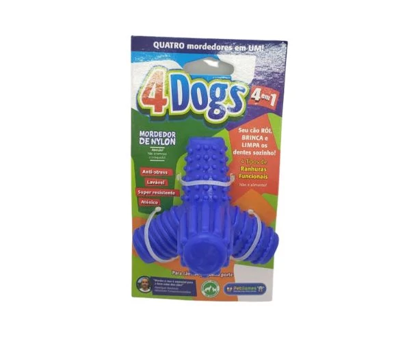 Brinquedo Mordedor Pet Games 4 Dogs Nylon Vermelho