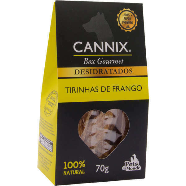 Petisco Cannix Box Gourmet Tirinhas de Frango