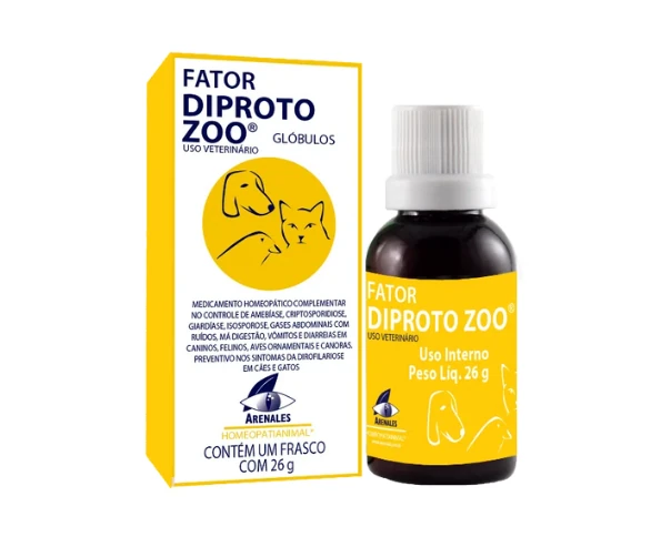 Medicamento Homeopático Arenales Fator Diproto Zoo - 26g