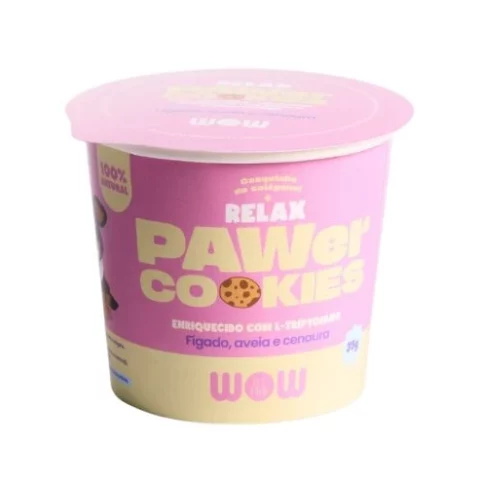 Petisco Natural Pawer Cookies Relax Wow Pet Food - 35g
